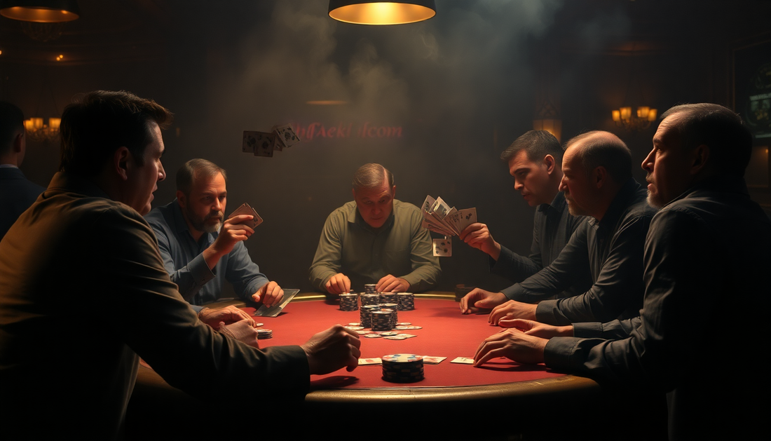 Group of players engaged in a thrilling game to learn dice strategy games at a poker table